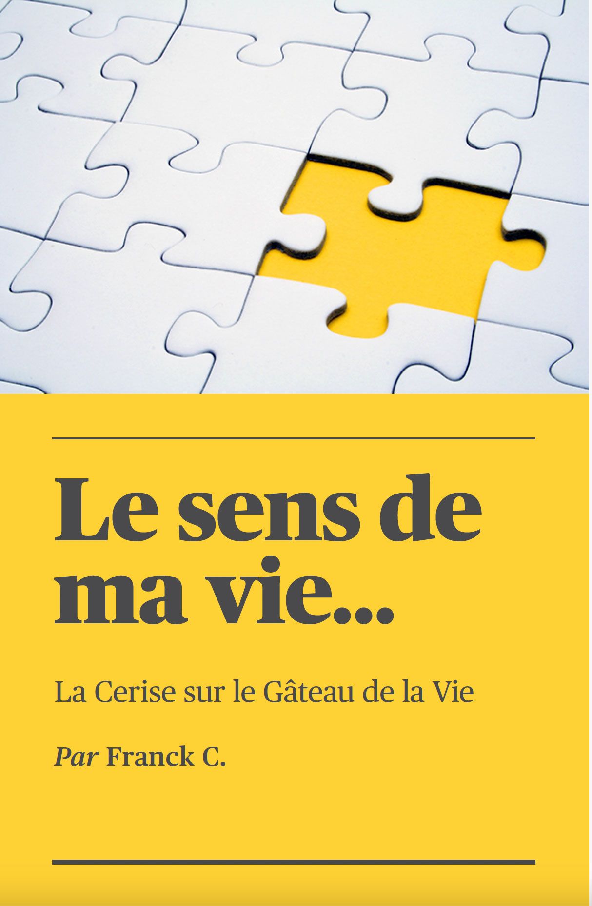 Livre le sens de ma vie Franck C.